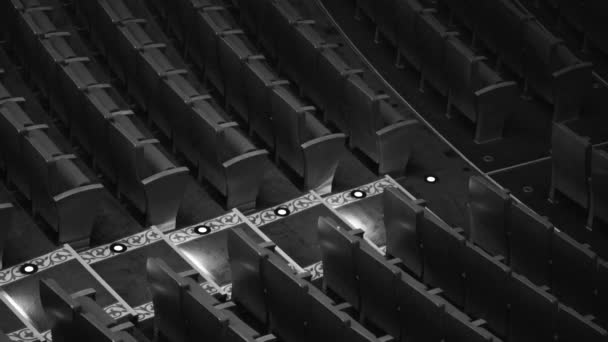 Tiyatro Siyah Beyaz — Stok video