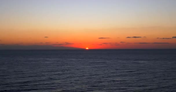 Accélération Lever Soleil Sur Mer Île Gran Canaria Espagne Depuis — Video