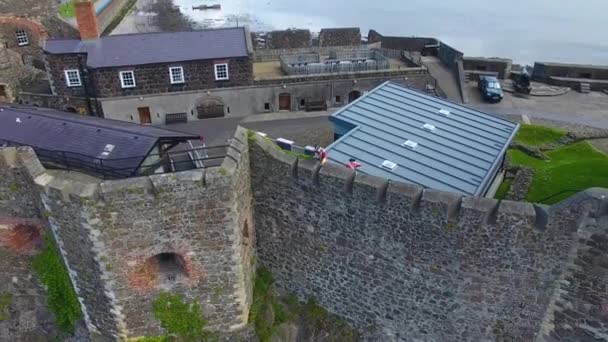 Carrickfergus Castle Belfast Lough Antrim Irlanda Norte — Vídeo de Stock