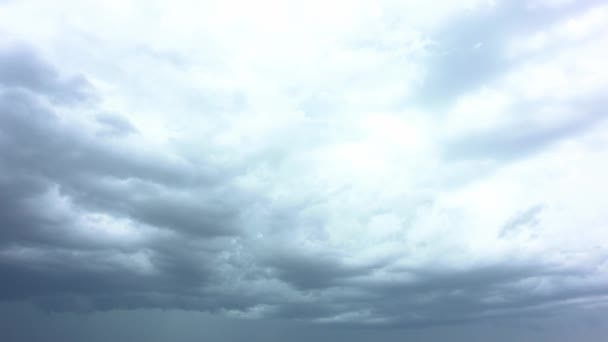 Nuvens Tempestuosas Com Raios — Vídeo de Stock