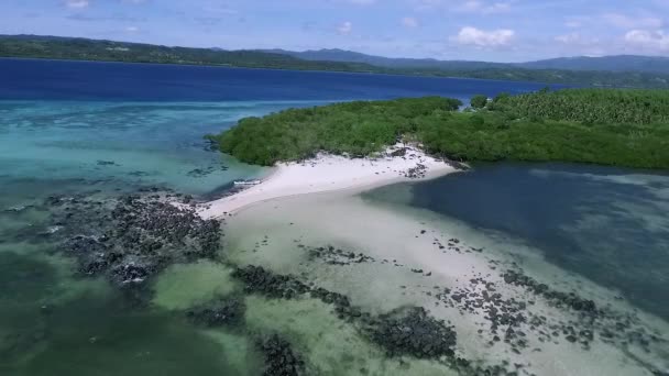 Повітряний Постріл Пляжів Булалакао Міндоро Філіппіни — стокове відео