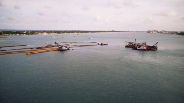 Het Verlaten Van Freeport West Great Bahama Island Harbor Mp4 — Stockvideo