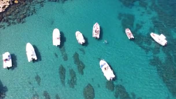 Drone Video Yacht Lusso — Video Stock