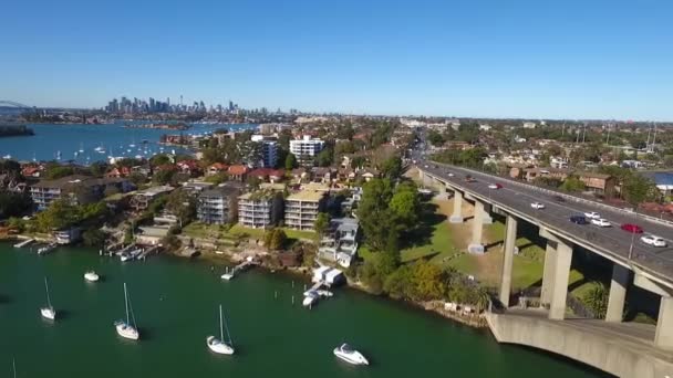 Dron Záběr Sydney Austrálie — Stock video