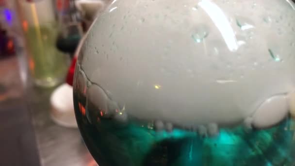 実験室試験管の泡 — ストック動画