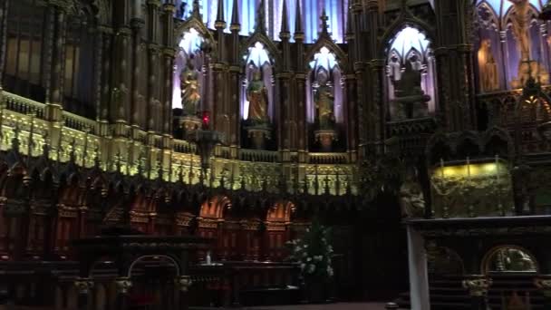 Catedral Montreal Canadá — Vídeo de Stock