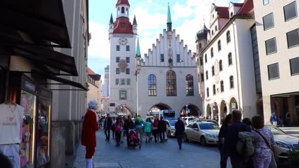 Gatan Tal München — Stockvideo