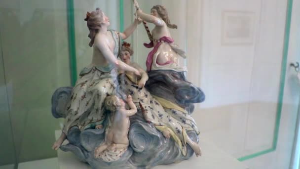 Porselen Nymphenburg Munich — Stok Video