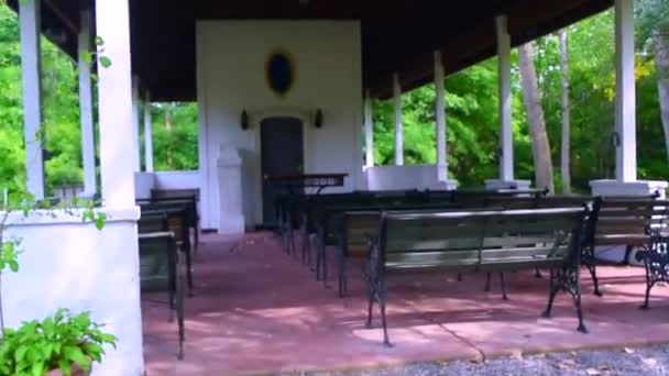 Gereja Lama Tempat Mengumpulkan — Stok Video