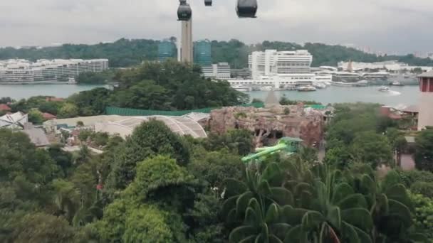Ascensão Uma Vista Dos Edifícios Singapura — Vídeo de Stock