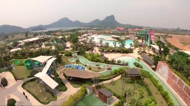 Ramayana Vízipark Pattaya Thaiföldön — Stock videók