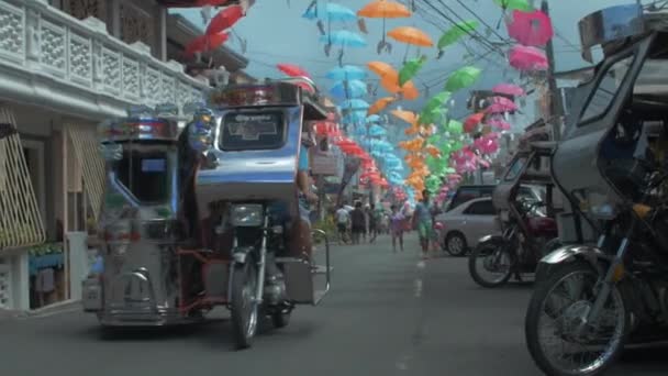 Motos Rua Filipinas — Vídeo de Stock