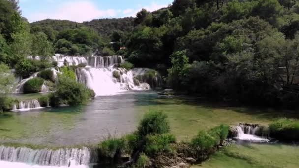 Cascada Krka Croacia — Vídeo de stock