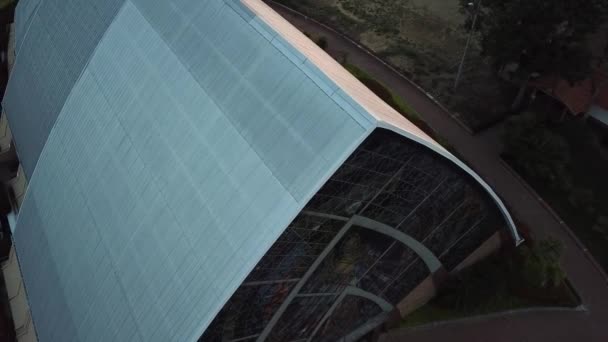 Volando Sobre Santuario Católico Ecuador Llamado Señor Los Milagros Una — Vídeo de stock