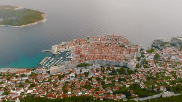 Drone Filmación Dubrovnik Croacia — Vídeos de Stock