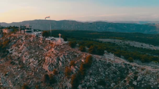 Drone Footage Dubrovnik Horvátország — Stock videók