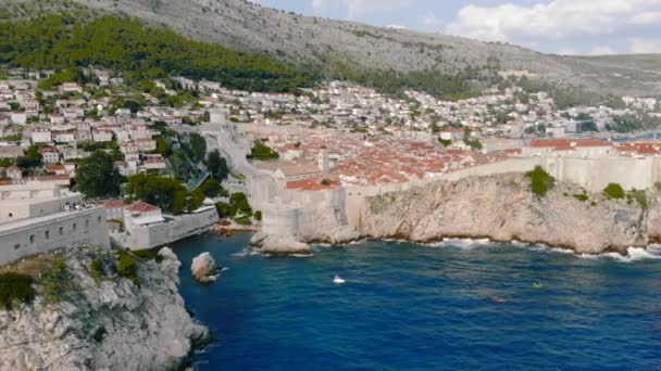 Drönarbilder Dubrovnik Kroatien — Stockvideo