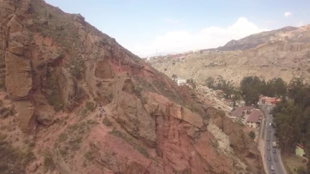Skaliści Dolinie Aranjez Paz Boliwia — Wideo stockowe