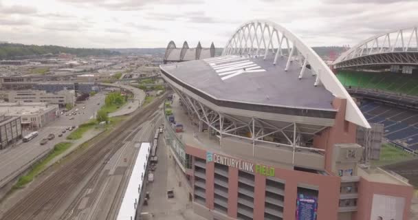 Drone Shot Century Link Field — Stock Video