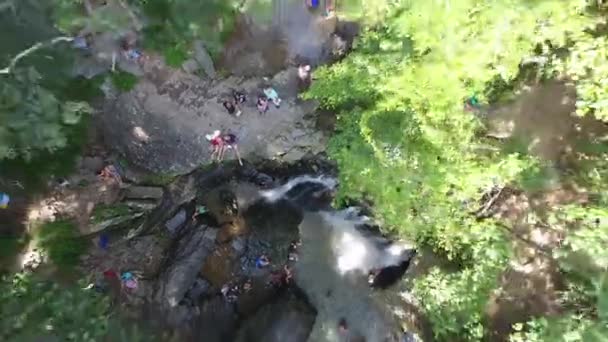 Aerial Footage Taken While Kilgore Falls Activity Outdoors Beautiful Nature — Stock Video