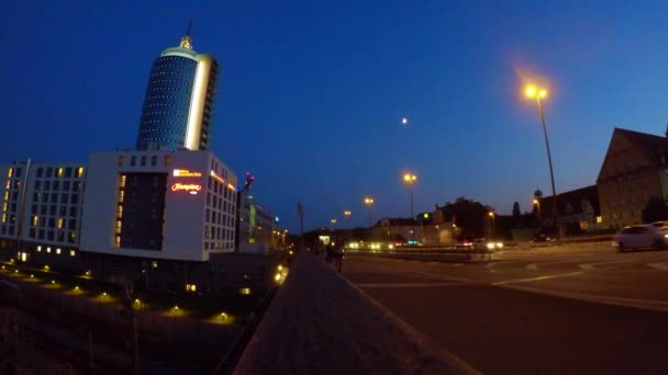 Munich City Por Noche — Vídeo de stock