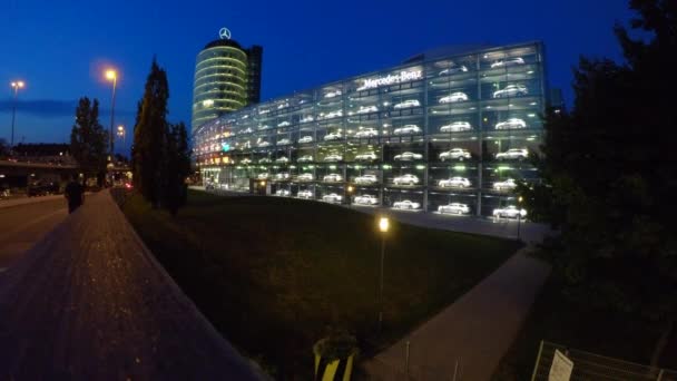 Vista Mercedes Benz Munich — Vídeos de Stock