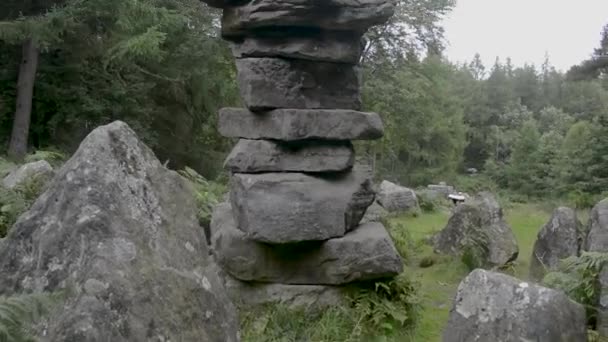 Druids Temple Στο Ilton North Yorkshire Ηνωμένο Βασίλειο Ένας Πέτρινος — Αρχείο Βίντεο