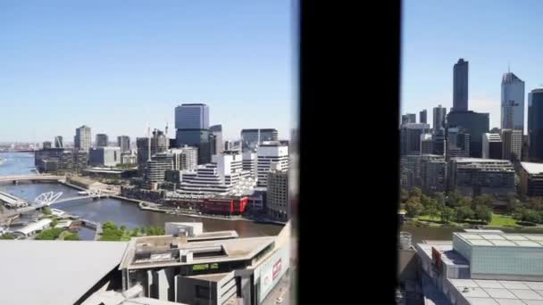 Melbourne Victoria Australië Uitzicht Stad Meest Leefbare Stad Het Woord — Stockvideo
