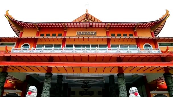 Vista Del Gran Templo Budista — Vídeos de Stock