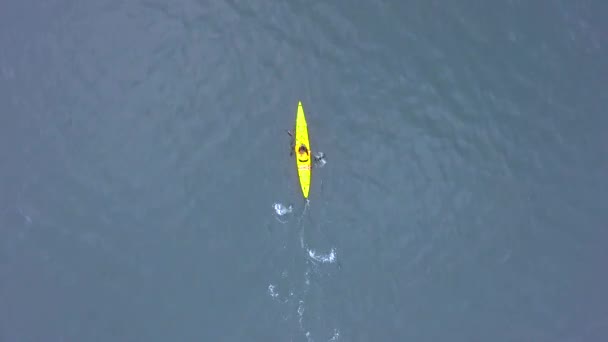 Nagranie Zrobione Nad Zatoką Tomales Słoneczną Pochmurną Pogodę Obiekty Dwóch — Wideo stockowe