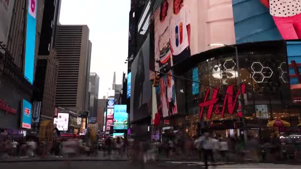Kora Esti Időbeosztás Times Square New York City Ben — Stock videók
