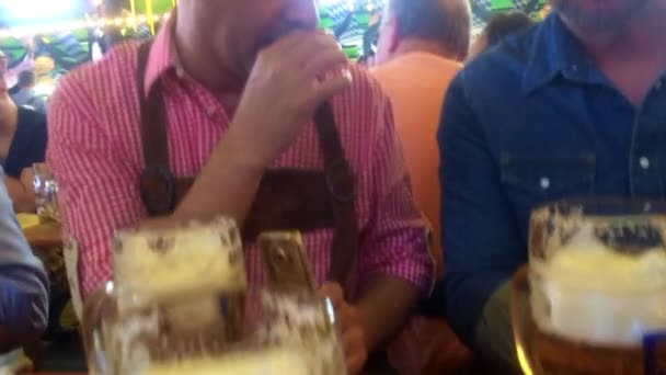 Oktoberfestzelt München Deutschland — Stockvideo