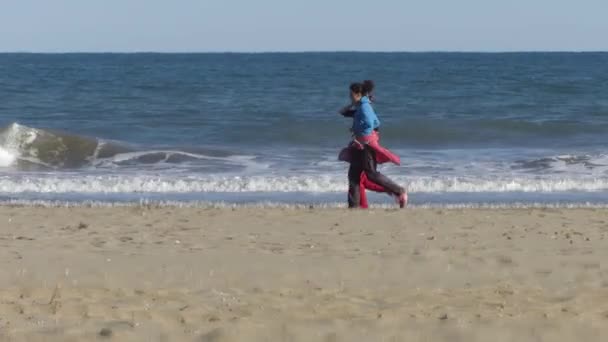 Vue Personne Sur Plage — Video