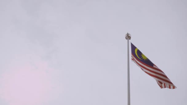 Εθνική Σημαία Της Μαλαισίας — Αρχείο Βίντεο