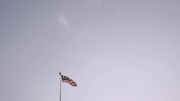 Bandera Nacional Malasia — Vídeo de stock