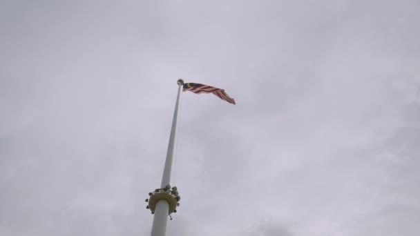 Malaysische Nationalflagge — Stockvideo