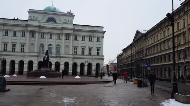Oldtown Warsaw City — Stock Video