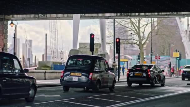 London Taxis Road — Αρχείο Βίντεο