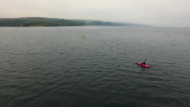 Záběry Zachycené Tomales Bay Slunečného Zataženého Počasí Subjekty Jsou Dva — Stock video