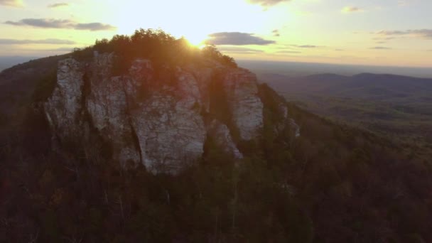 Imagens Drones Nascer Sol Hanging Rock — Vídeo de Stock