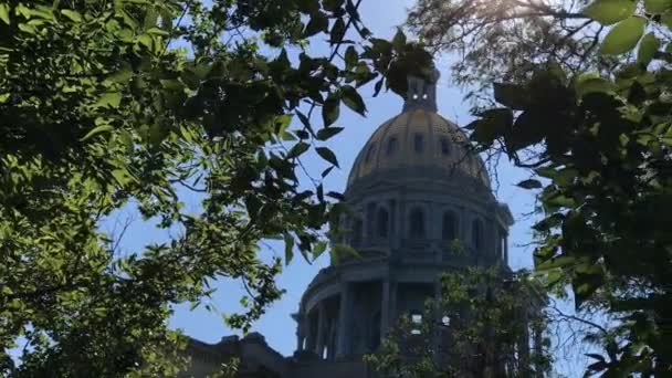 Uitzicht Capitol Denver — Stockvideo