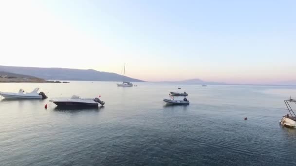 Filmación Una Playa Llamada Aliko Naxos Island Greece Drone — Vídeos de Stock