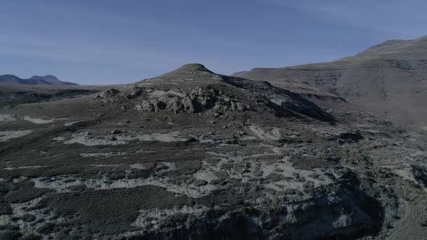 Date Vuelta Desde Punto Vista Pájaro Una Cordillera — Vídeo de stock