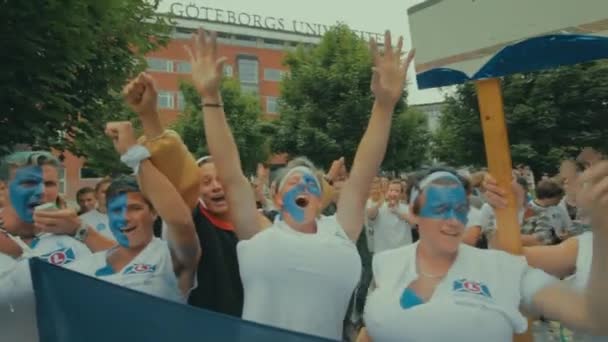 Chalmers Göteborg University Studenten Nemen Deel Aan Leuke Activiteiten Die — Stockvideo