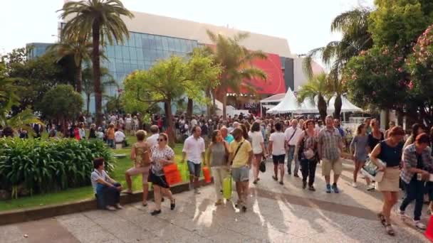 Rua Cannes Durante Festival Cinema — Vídeo de Stock