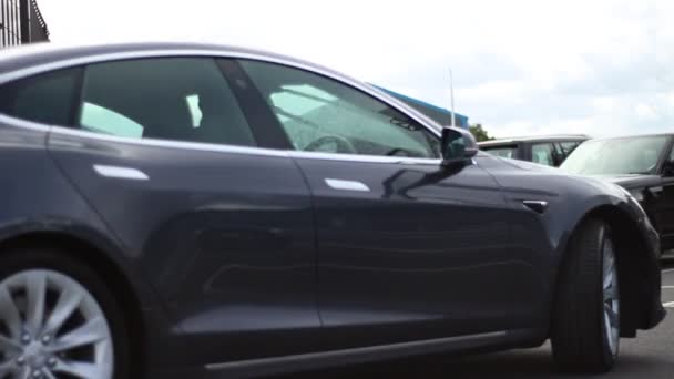 Grabación Filmación Video Porsche Durante Evento Cars Coffee Una Gama — Vídeos de Stock