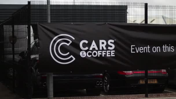 Bilder Från Min Videosession Porsche Deras Cars Coffee Event Rad — Stockvideo