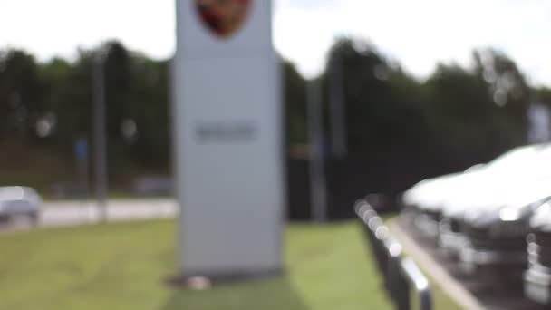 Porsche Deki Arabalar Kahveler Etkinliği Sırasında Çektiğim Video Görüntüleri Çekimler — Stok video