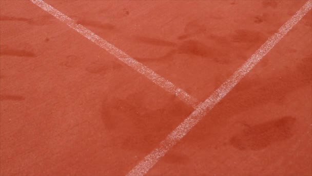 Abstract Shot Van Een Man Die Tennis Speelt — Stockvideo