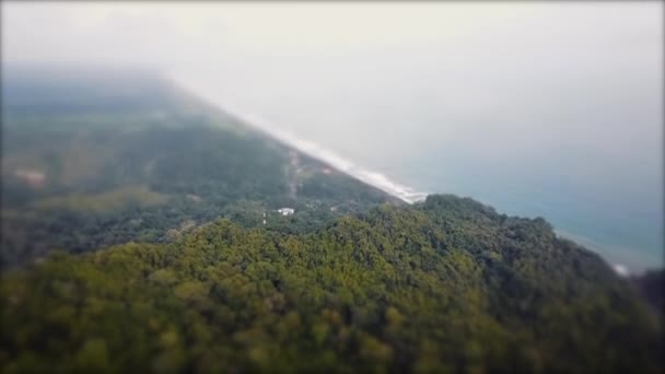 Αεροφωτογραφία Παραλίας Στην Κόστα Ρίκα — Αρχείο Βίντεο